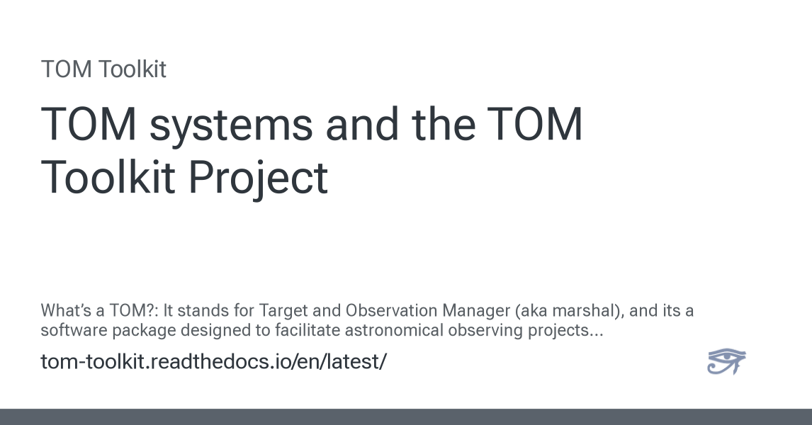 TOM systems and the TOM Toolkit Project - TOM Toolkit documentation